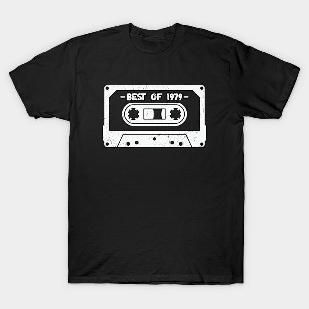 Best of 1979 Retro Cassette Tape 1979 Birthday T-Shirt by SLAG_Creative